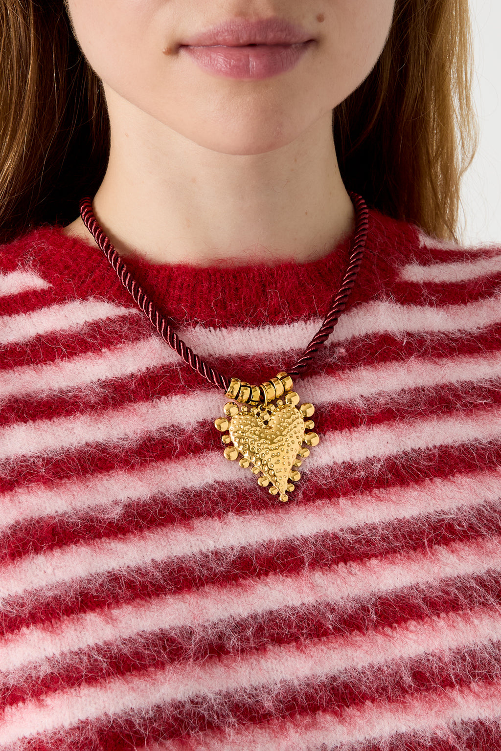 Stainless Steel Braided Necklaces Heart Simple Daily Simple Series Women's jewelry