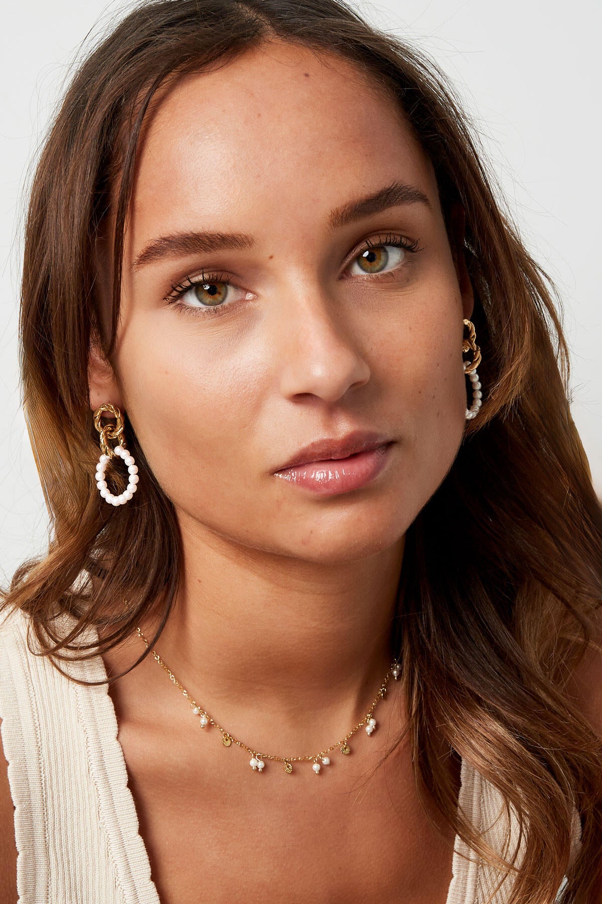 Elegant Gold Color Stainless Steel Pendant Necklace