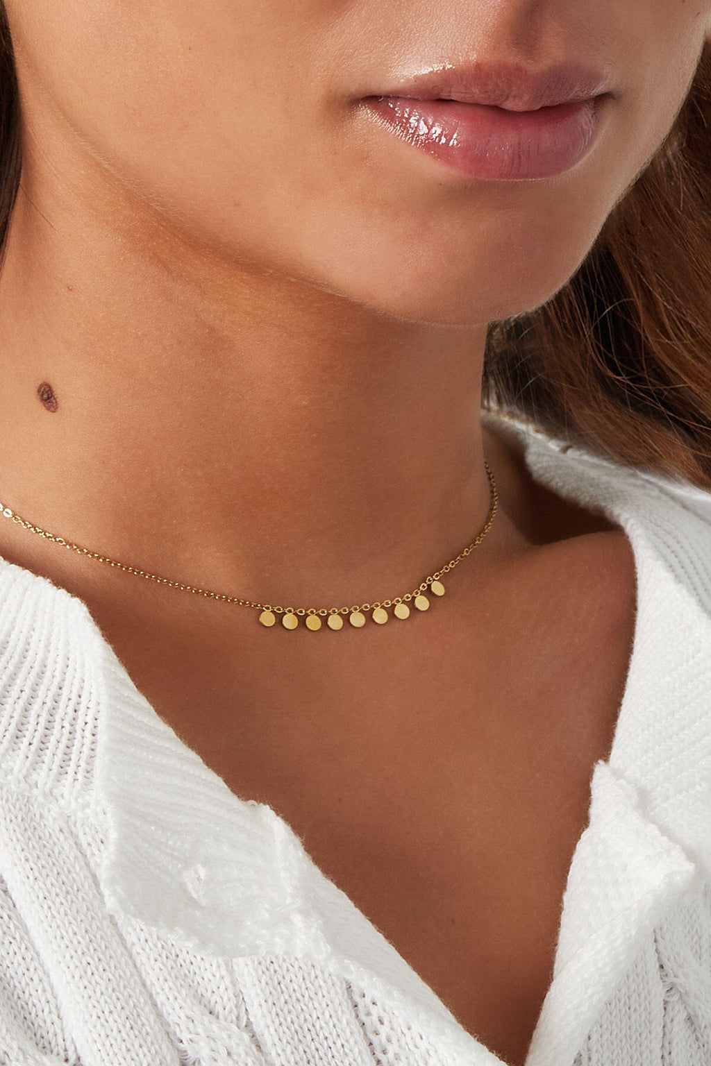 Elegant Stainless Steel Chain Necklace in Silver & Gold