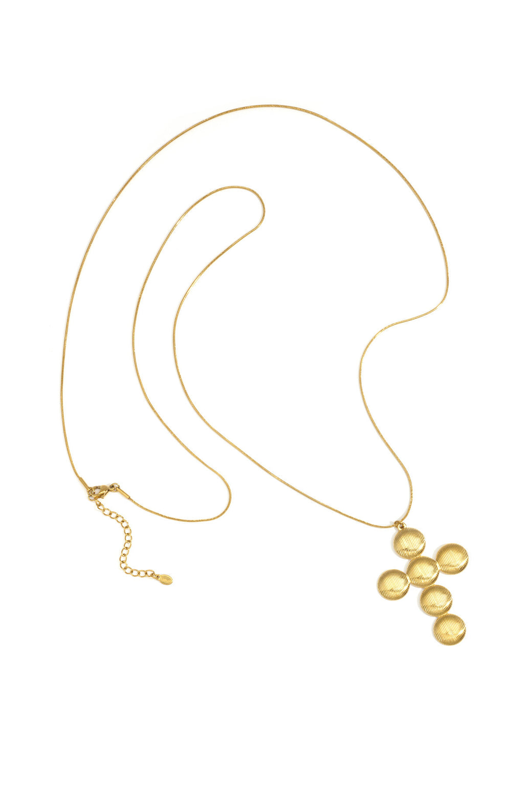 Elegant Gold Color Stainless Steel Long Necklace