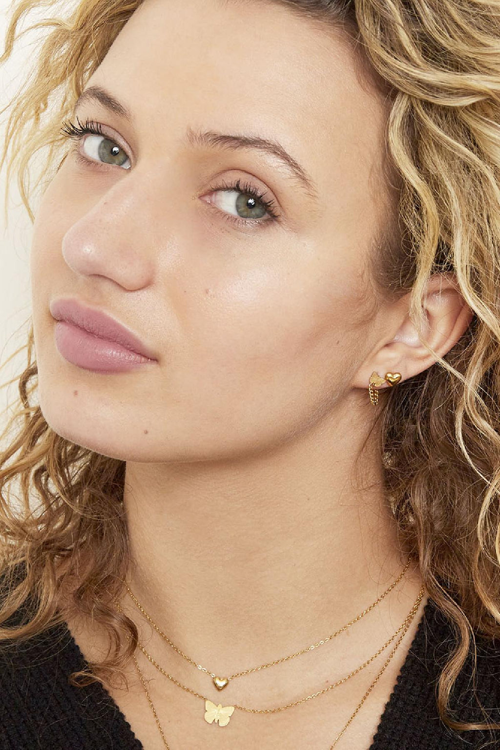 Bold Heart Stainless Steel Earrings