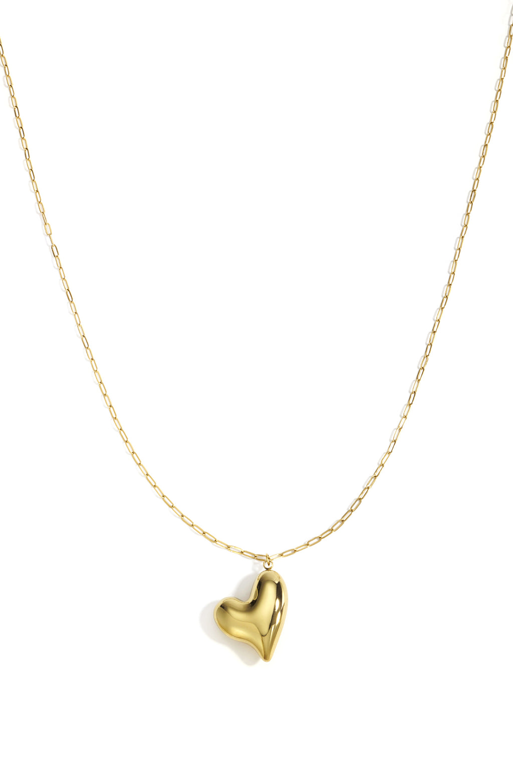 Stainless Steel Long Necklaces Heart Casual Daily Simple Series Women's jewelry