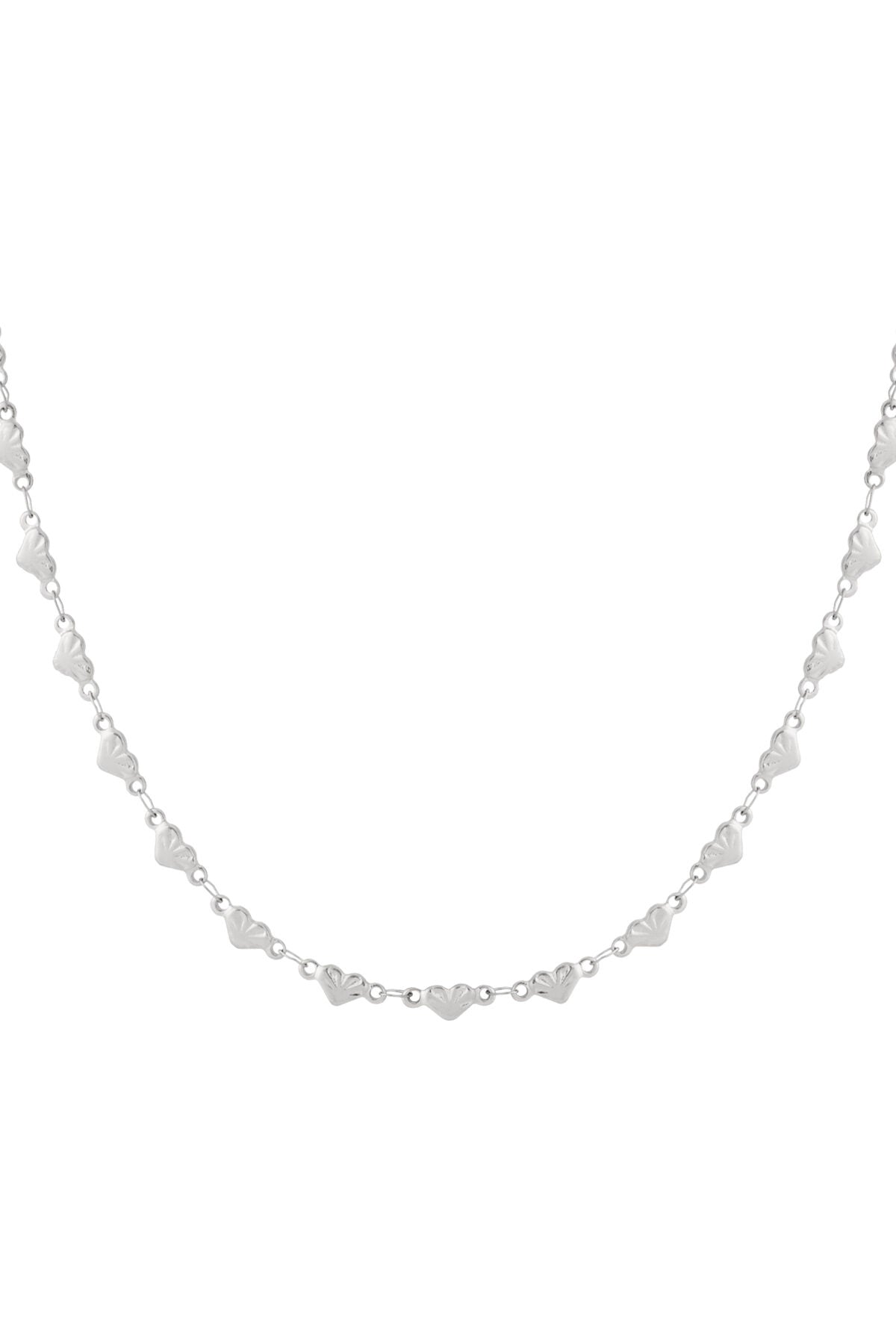 Elegant Heart-Shaped Stainless Steel Necklace for Everyday Wear