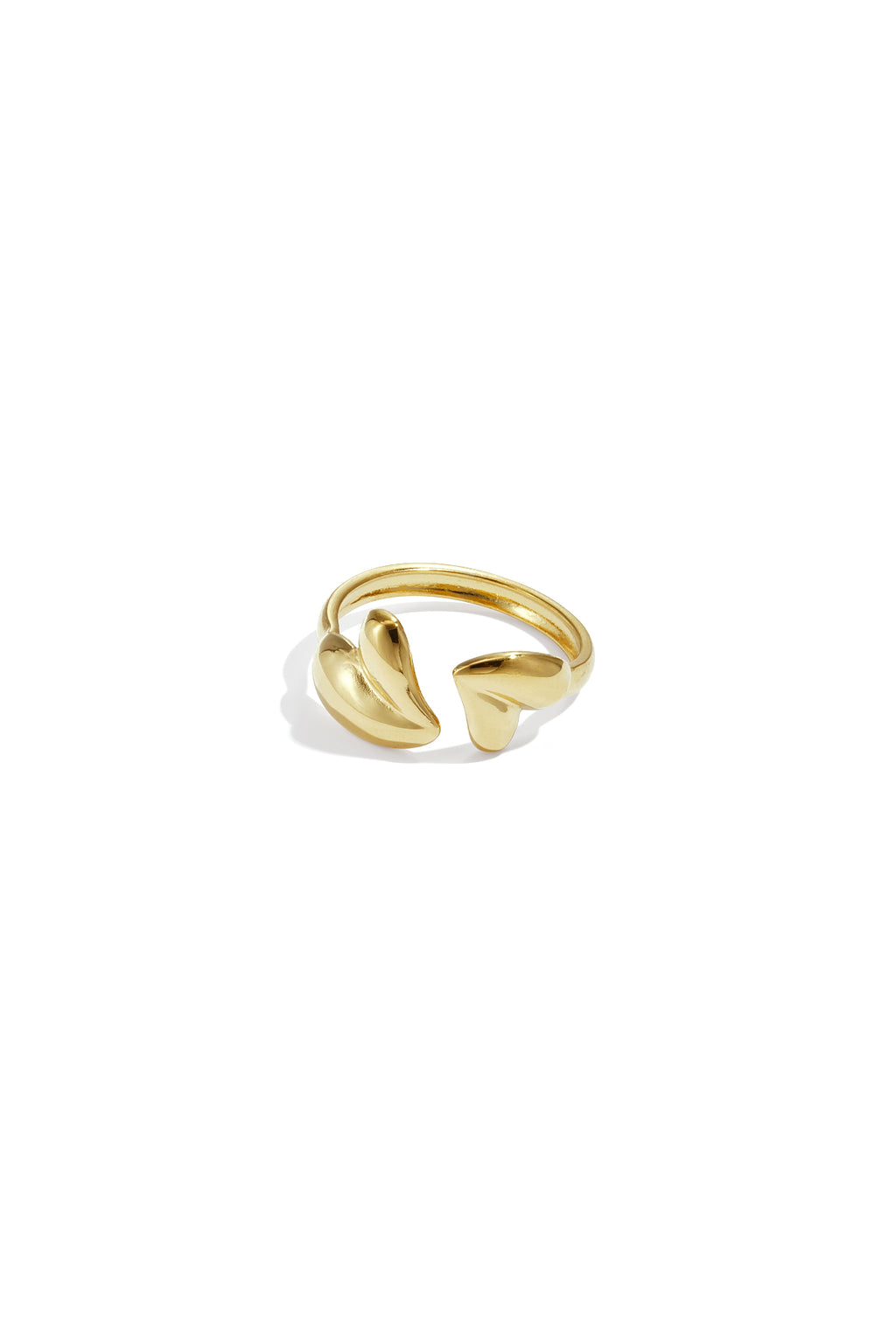 Heart Minimalist Ring – Gold-Plated Steel