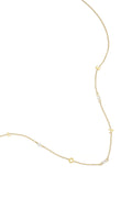 Elegant Gold Zircon Chain Necklace for Women