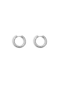 Basic hoop earrings - large Stainless Steel