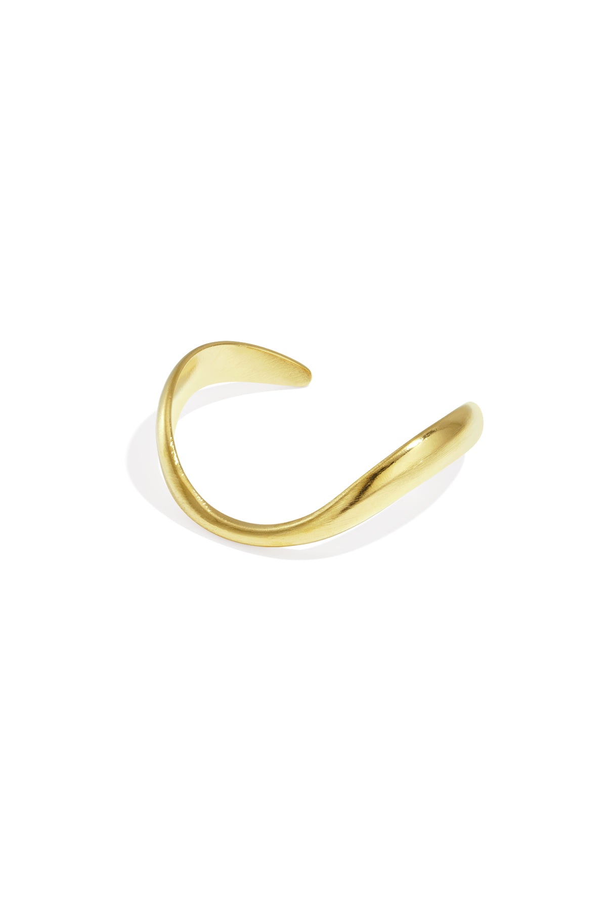 Lines Cuff Bracelet – Gold-Plated Steel