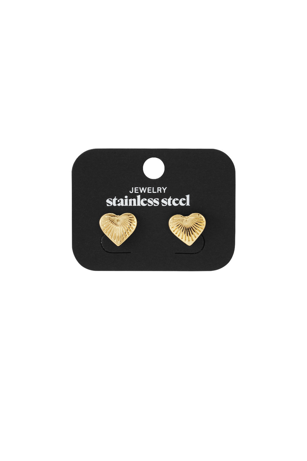 Stainless Steel Stud Earrings Heart Daily Daily Simple Series Women's jewelry