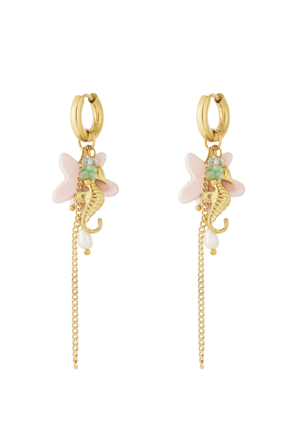 Summer seahorse earrings