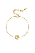 Stainless Steel Charm Bracelets Flower Simple Daily Simple Series Women's jewelry