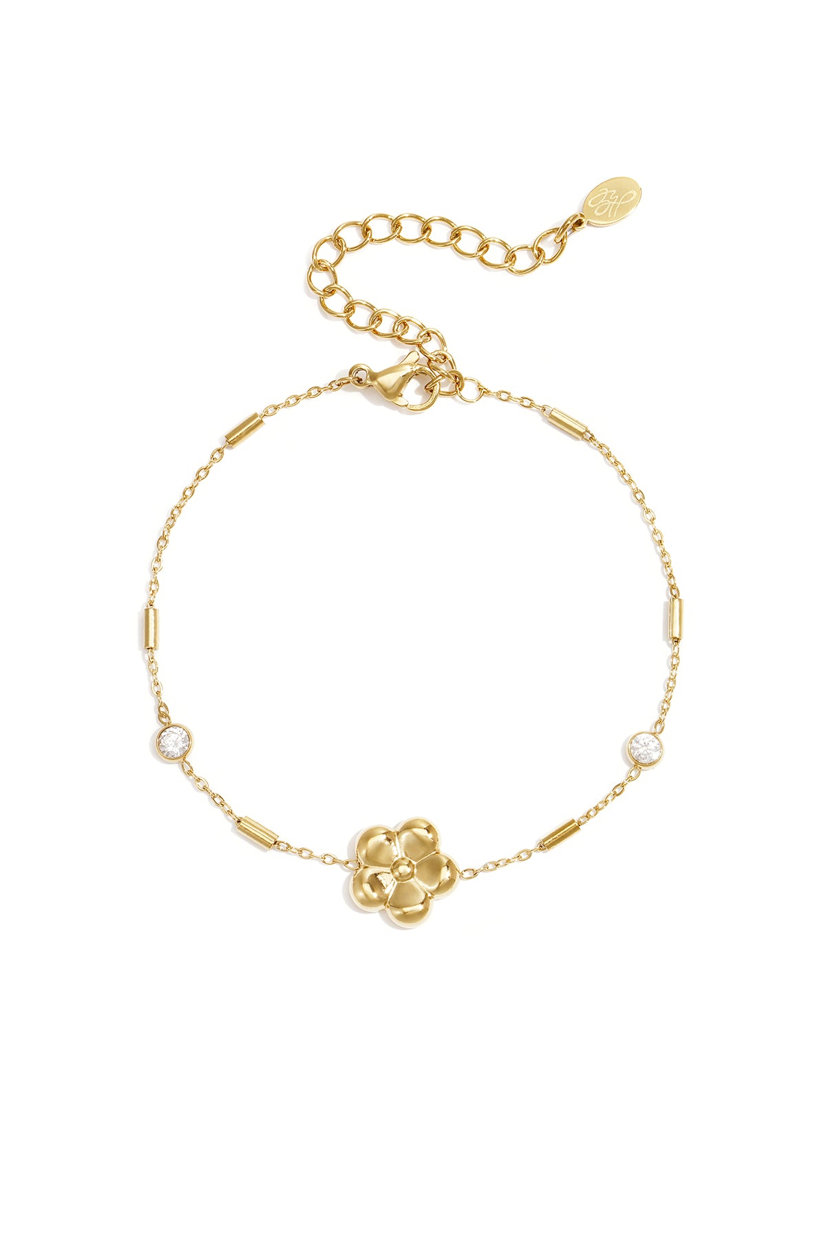 Stainless Steel Charm Bracelets Flower Simple Daily Simple Series Women's jewelry