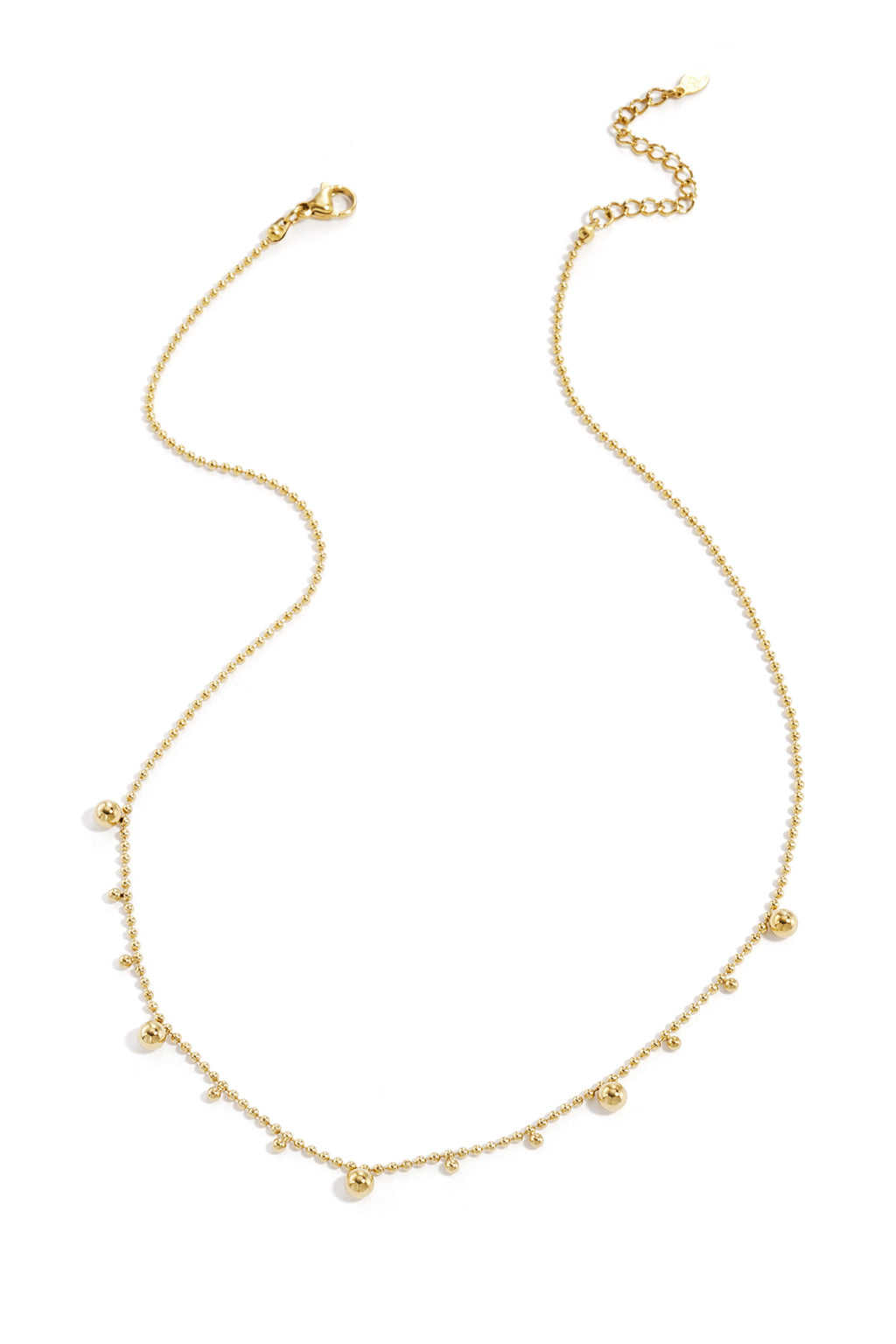 Polka Dots Chain Necklace – Gold-Plated Steel