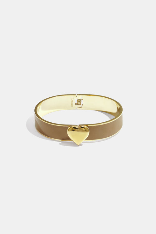 Chic Lumé Enamel Heart Bangle for Spring/Summer