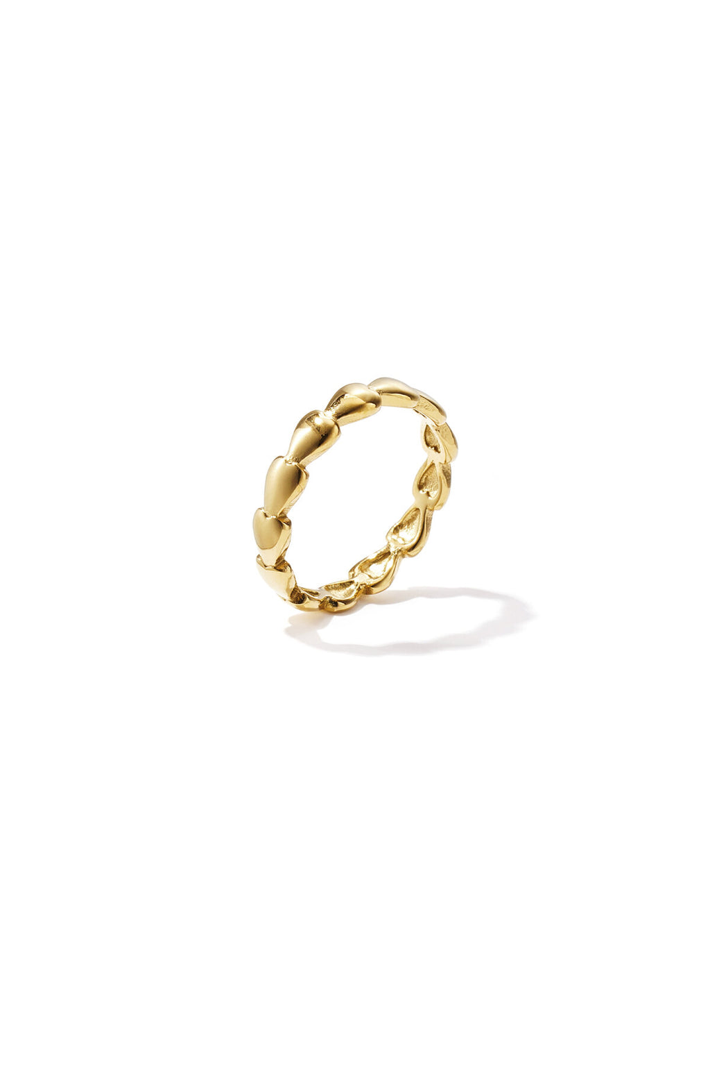 Elegant Minimalist Gold Heart Ring for Daily Wear