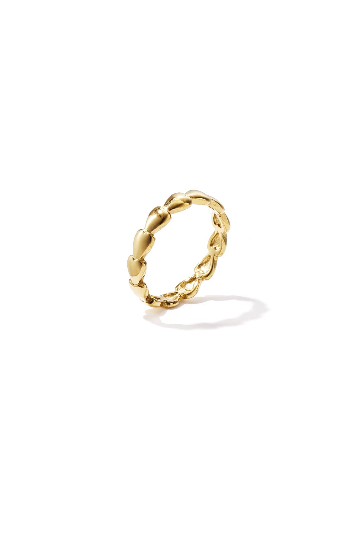 Elegant Minimalist Gold Heart Ring for Daily Wear