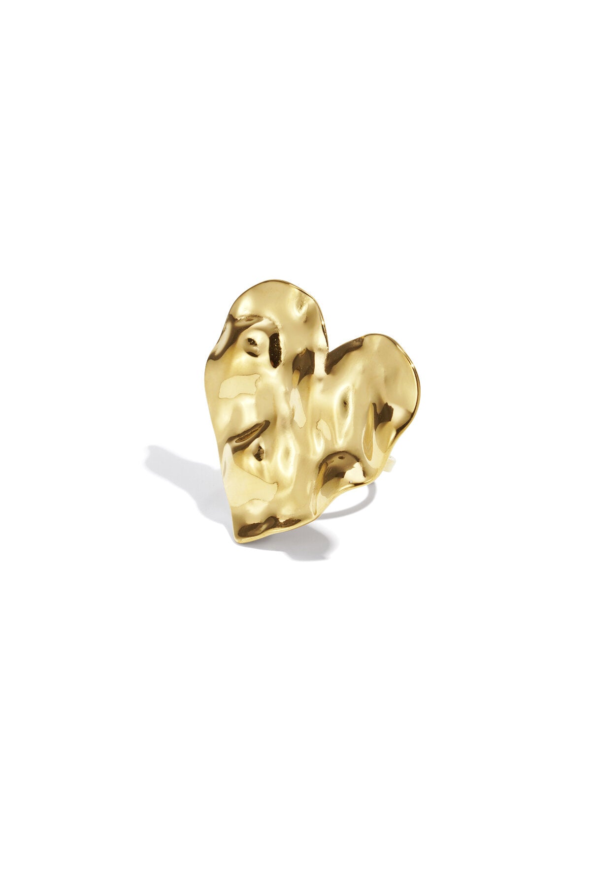 Stylish Adjustable Heart Statement Ring - All Sizes
