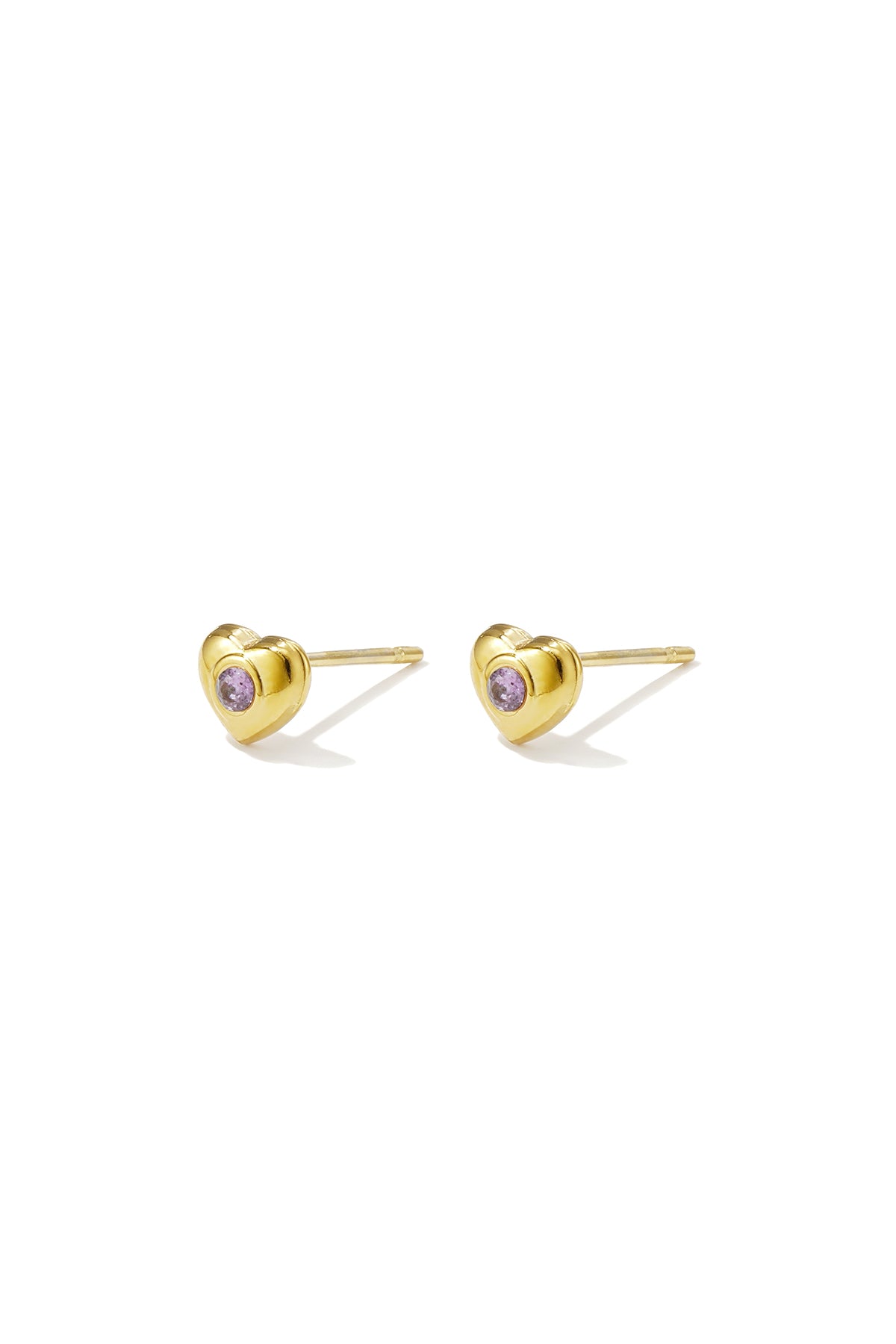 Stainless Steel Stud Earrings Heart Simple Daily Simple Series Women's jewelry