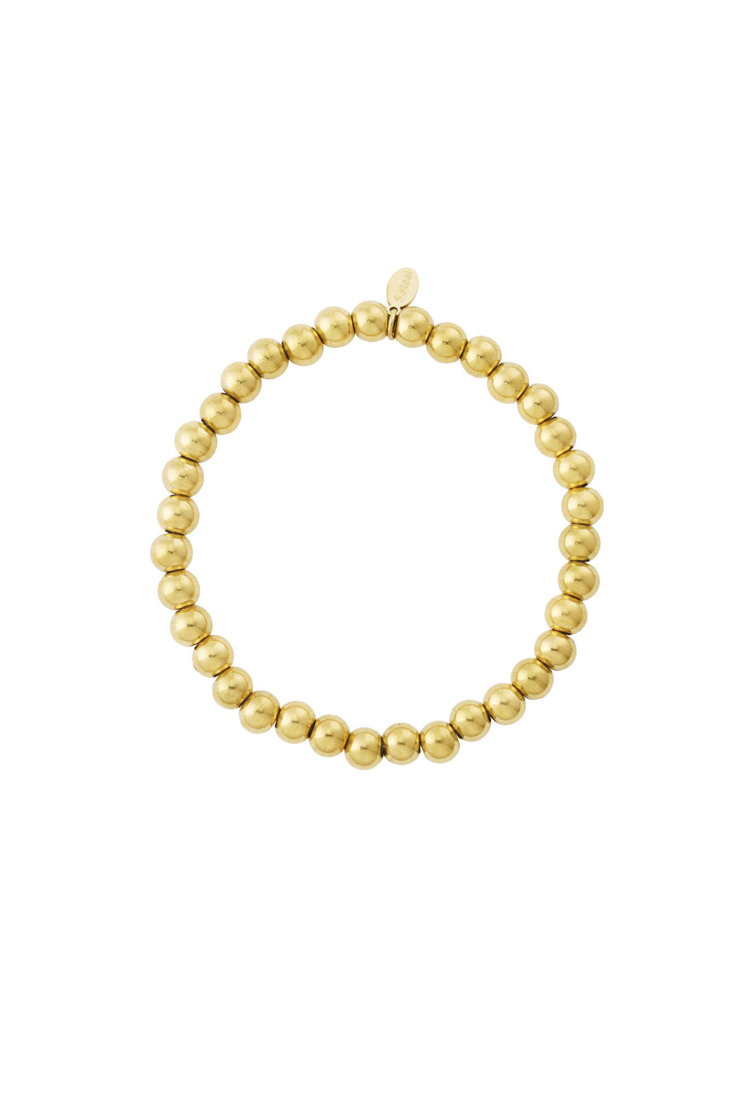 Beaded Bracelet – Silver-Tone Steel