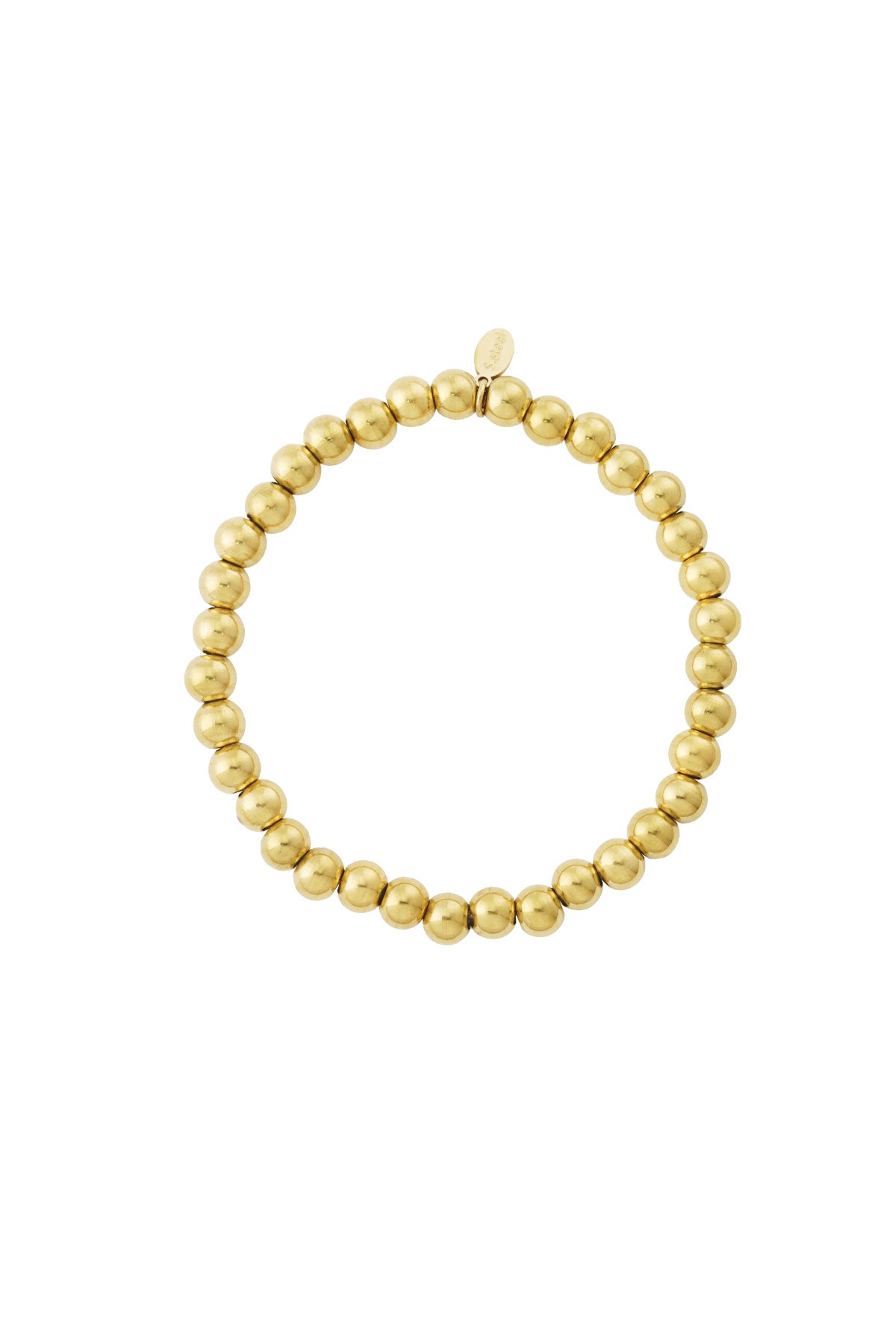 Beaded Bracelet – Silver-Tone Steel