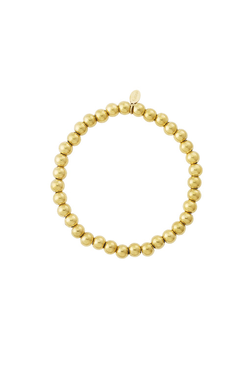 Beaded Bracelet – Silver-Tone Steel