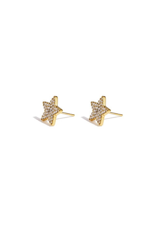 Stainless Steel Stud Earrings Star Simple Daily Simple Series Women's jewelry