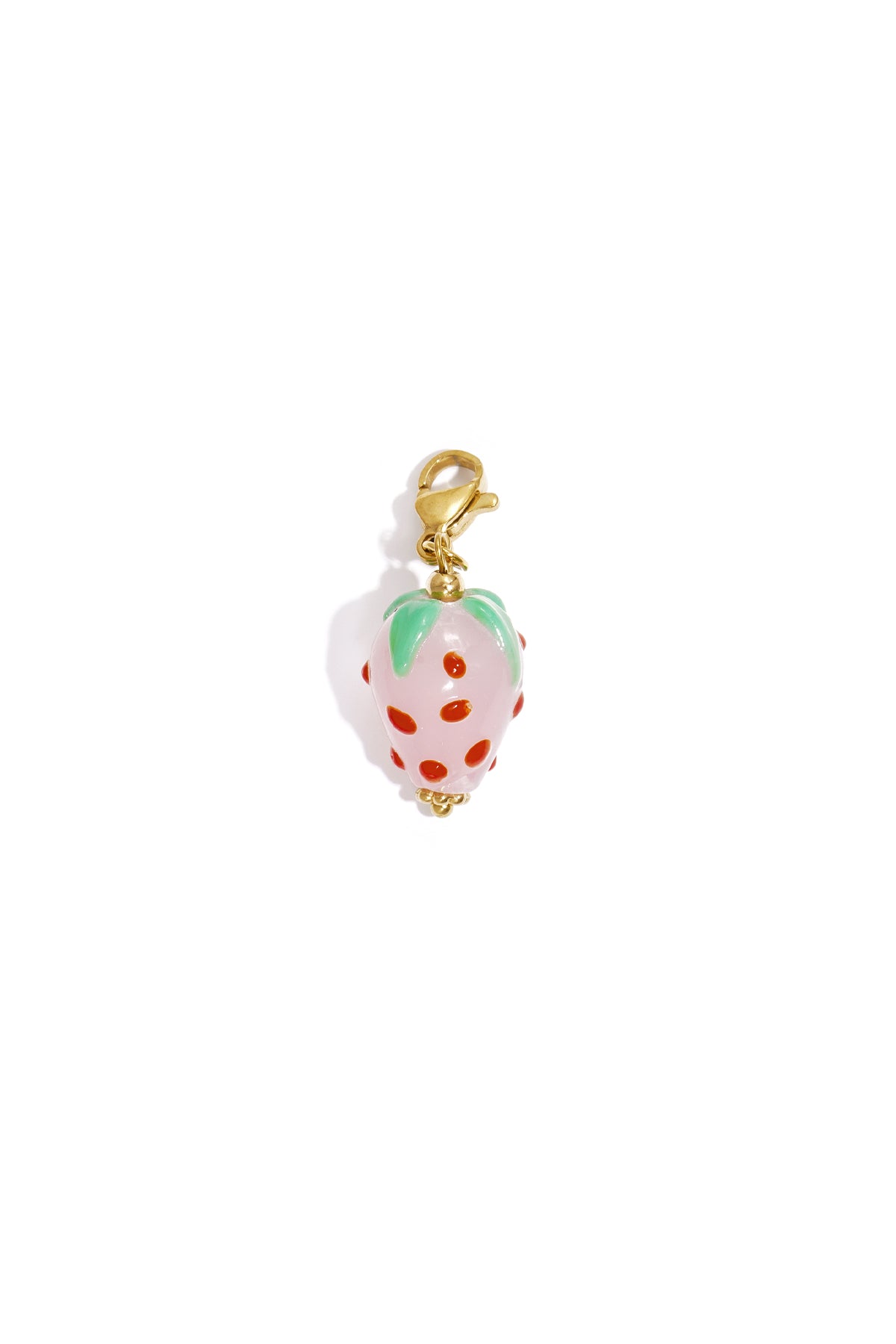 Fruit Jewellery Charm – Light Pink Resin & Steel