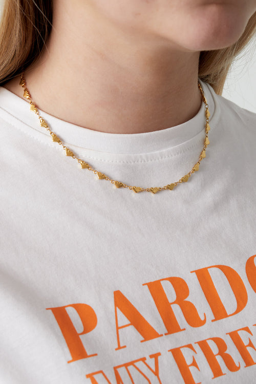 Elegant Heart-Shaped Stainless Steel Necklace for Everyday Wear