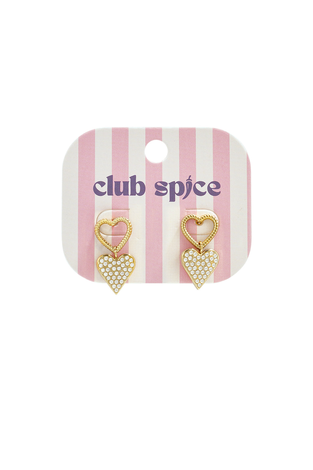 Stainless Steel Drop Earrings Heart Simple Daily Simple Series Women's jewelry