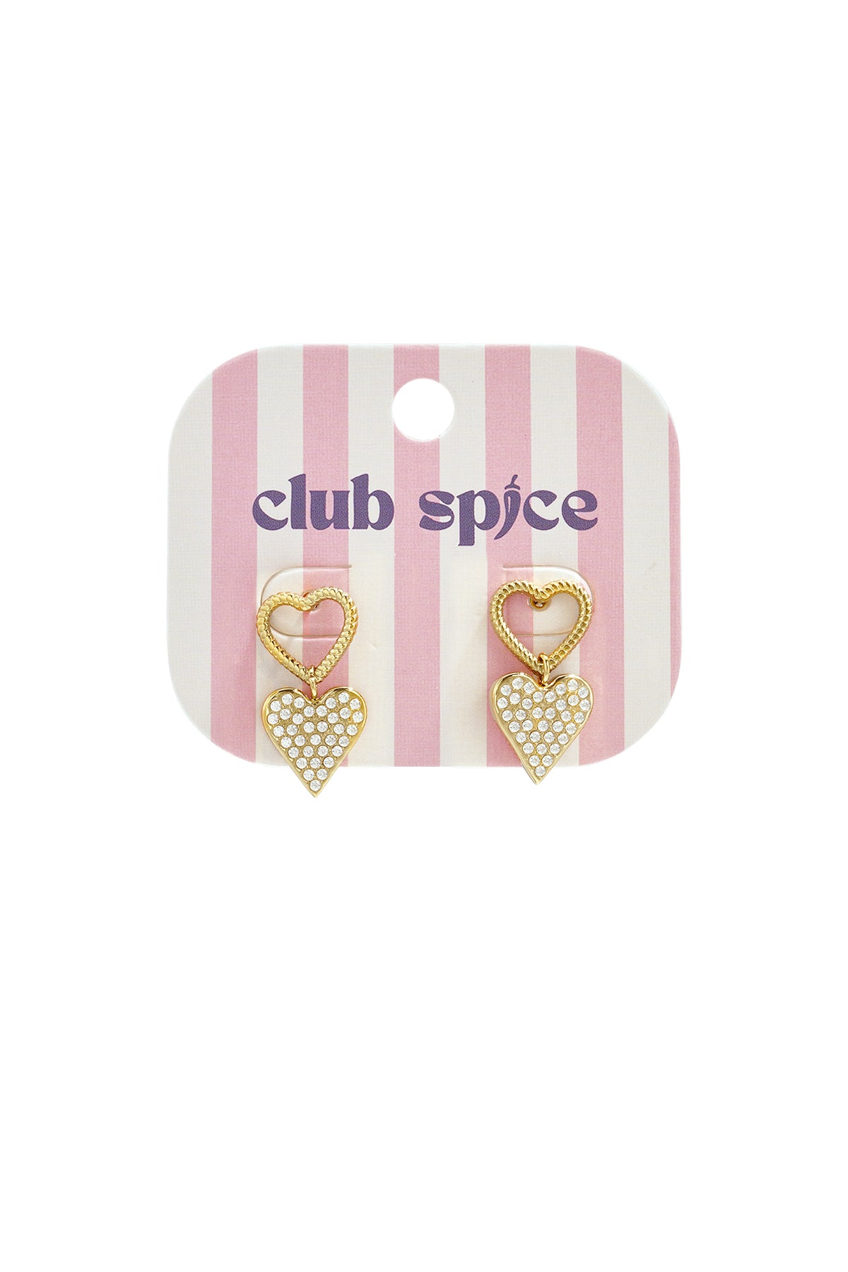 Stainless Steel Drop Earrings Heart Simple Daily Simple Series Women's jewelry