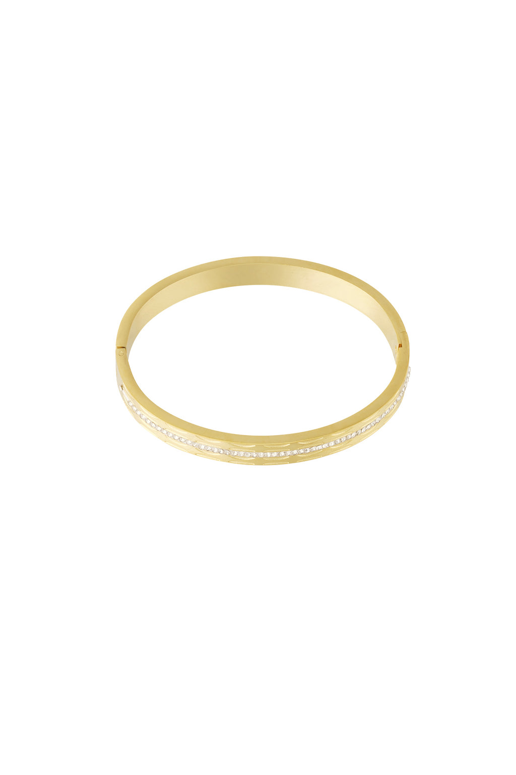 Irregular Shape Bangle – Gold-Plated Steel