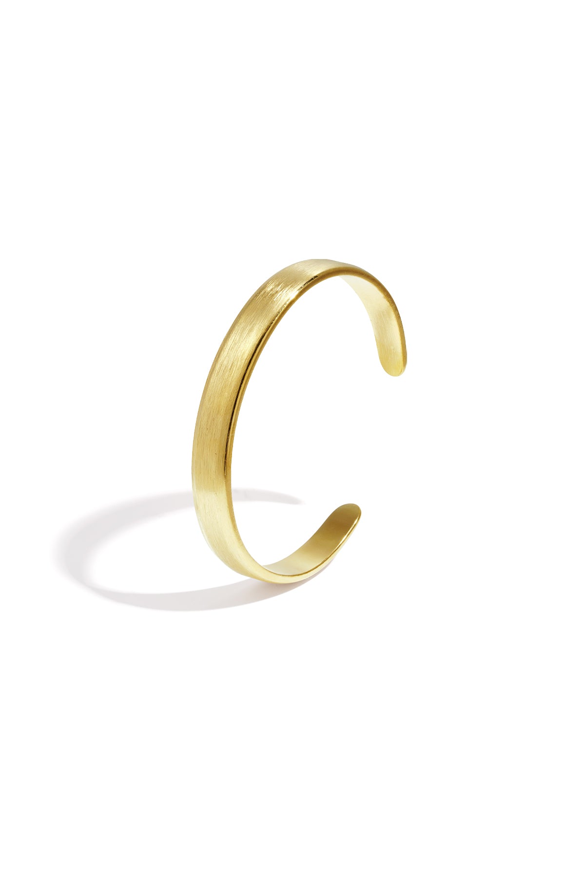 Circle Cuff Bracelet – Gold-Plated Steel