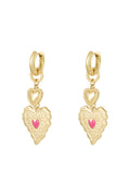 Stainless Steel Drop Earrings Heart Casual Daily Simple Series Women's jewelry