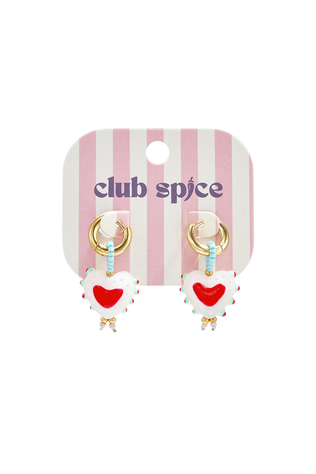 14K Gold Plated Stainless Steel Beads Earrings Heart Simple Daily Simple Series Women's jewelry