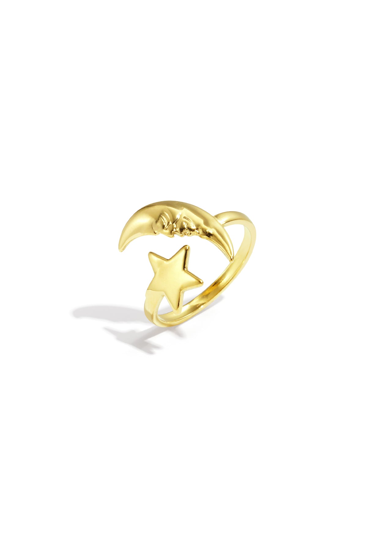 Star Minimalist Ring – Gold-Plated Steel