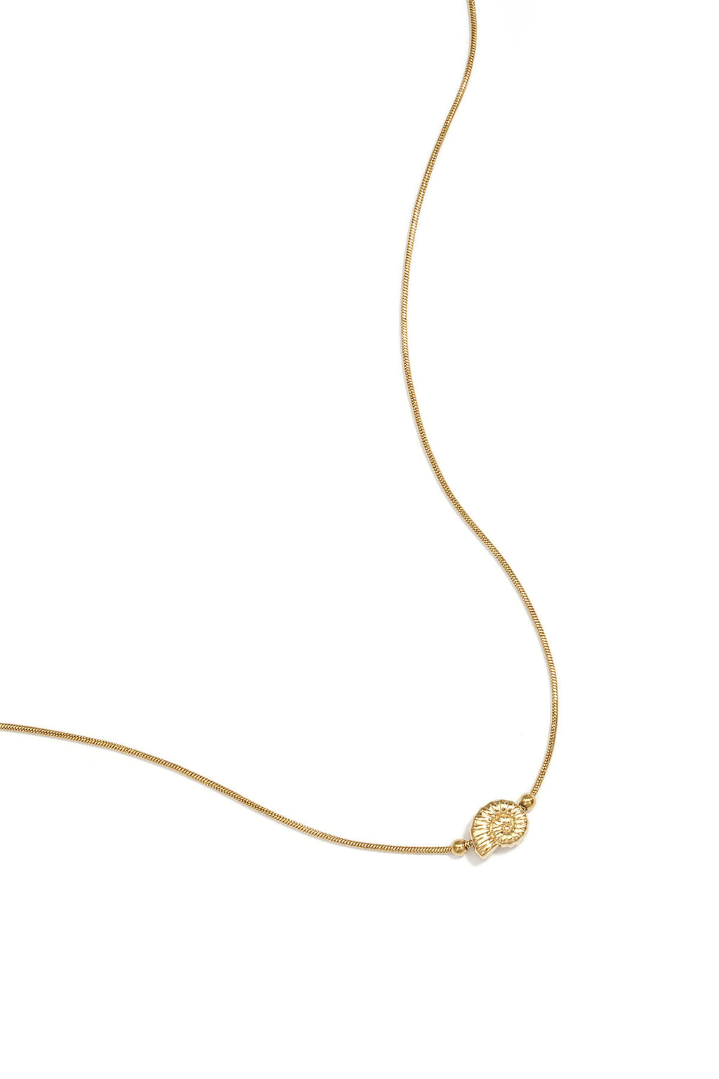 Elegant Gold-Plated Shell Pendant Necklace for Women