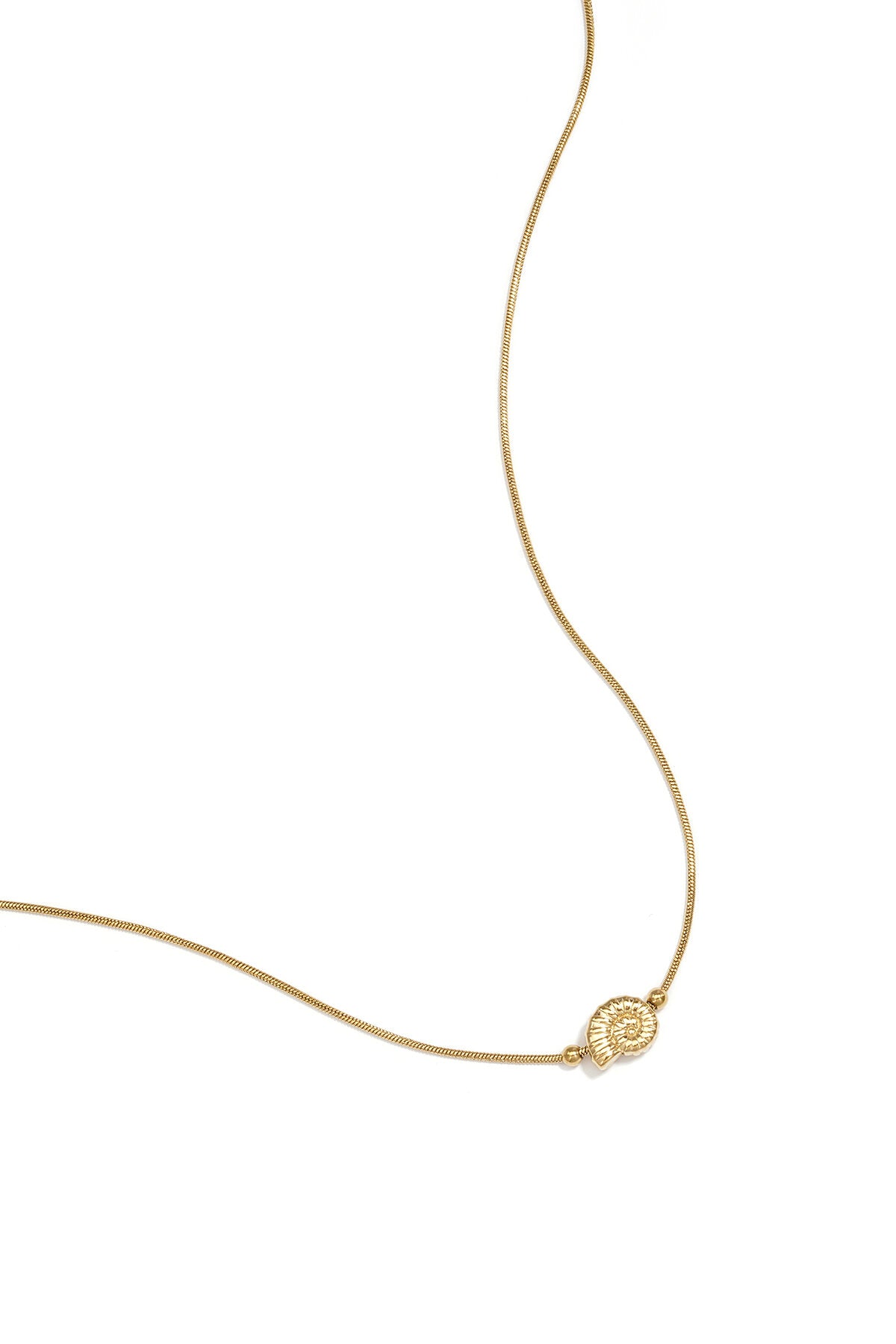 Elegant Gold-Plated Shell Pendant Necklace for Women