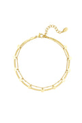 anklet double layer circles
