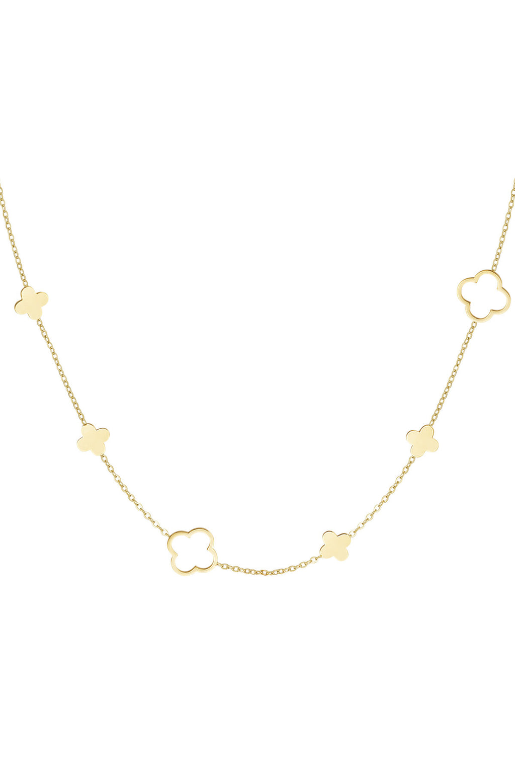 Elegant Stainless Steel Chain Necklace in Silver & Gold