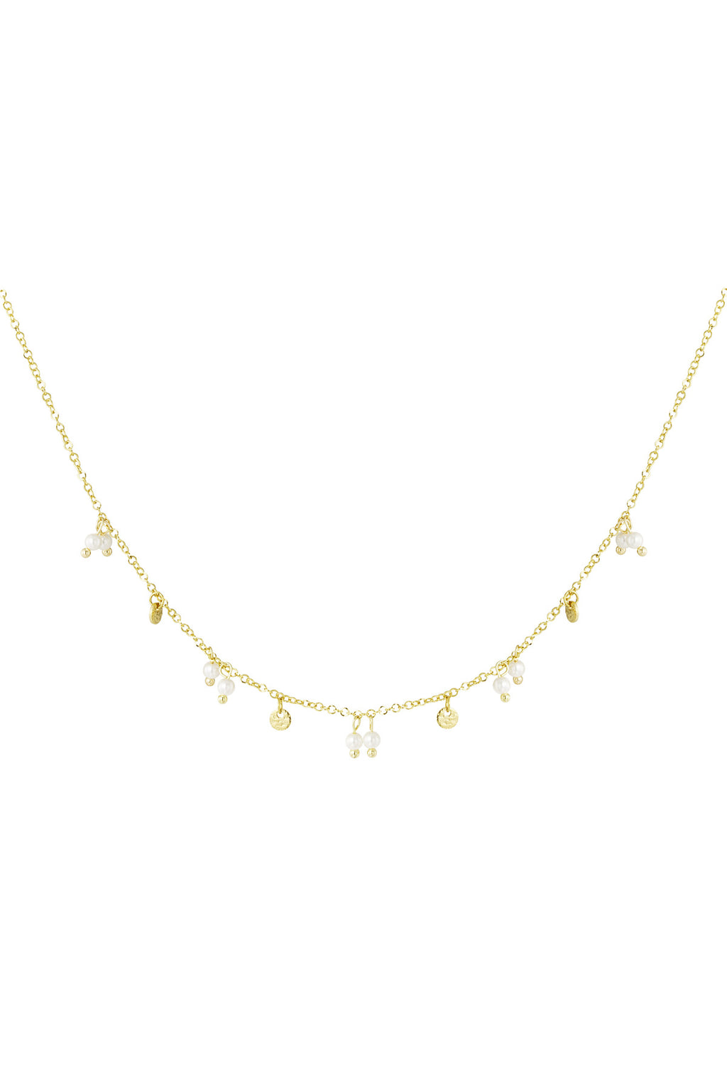 Elegant Gold Color Stainless Steel Pendant Necklace