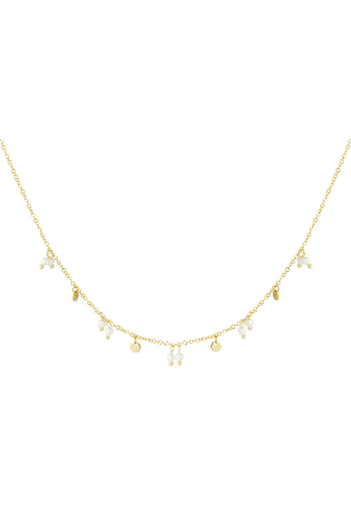 Elegant Gold Color Stainless Steel Pendant Necklace