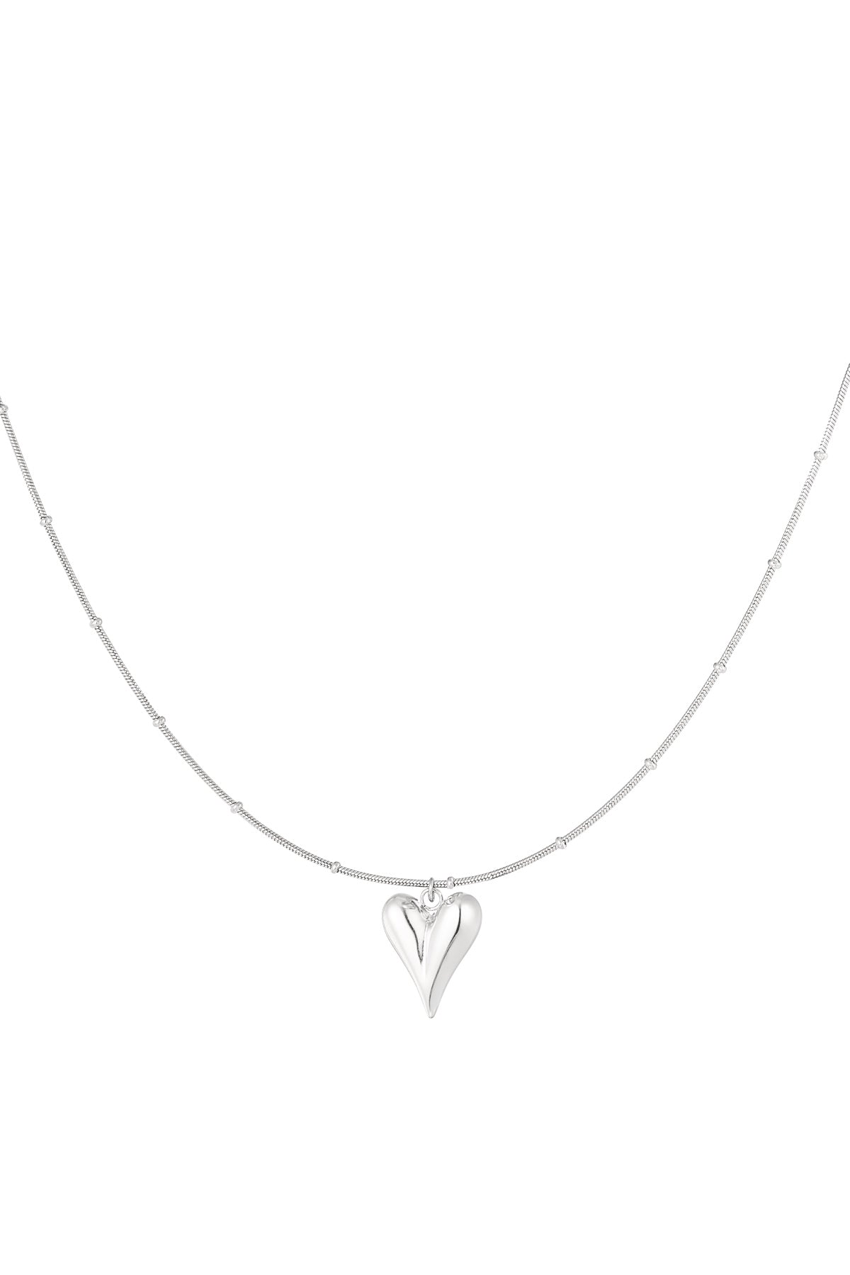 Elegant Statement Pendant Necklace in Silver & Gold