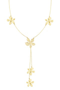 Elegant Gold-Plated Flower Pendant Necklace
