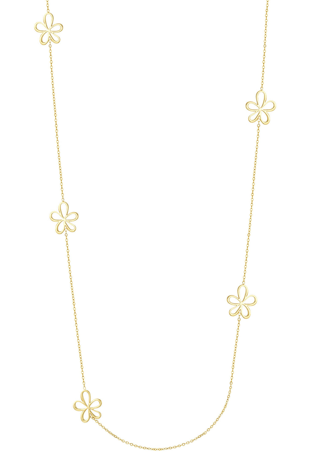 Elegant 70cm+ Stainless Steel Long Necklace, Silver & Gold