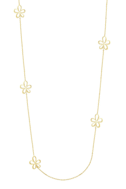 Elegant 70cm+ Stainless Steel Long Necklace, Silver & Gold