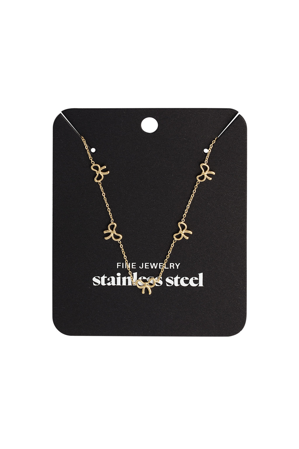 Elegant Stainless Steel Chain Necklace in Silver & Gold