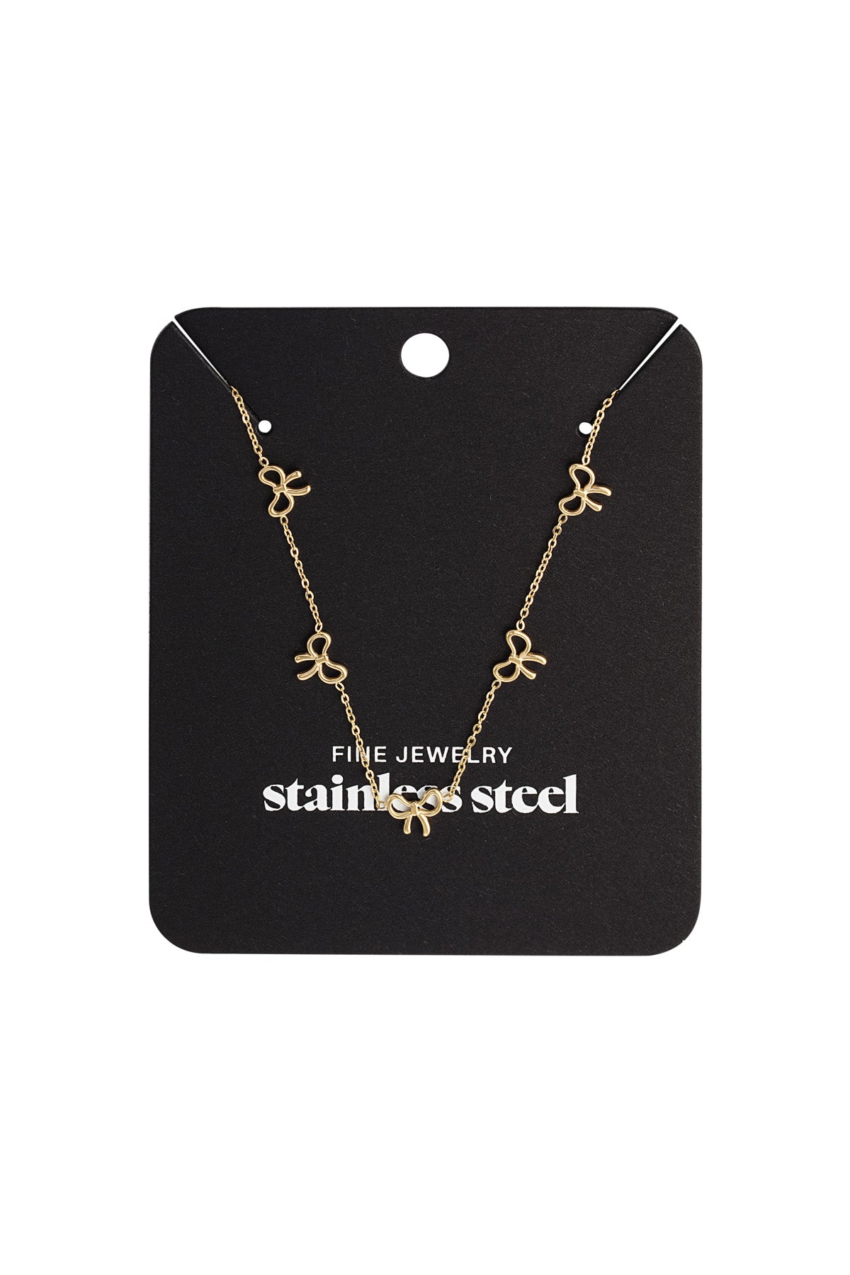 Elegant Stainless Steel Chain Necklace in Silver & Gold