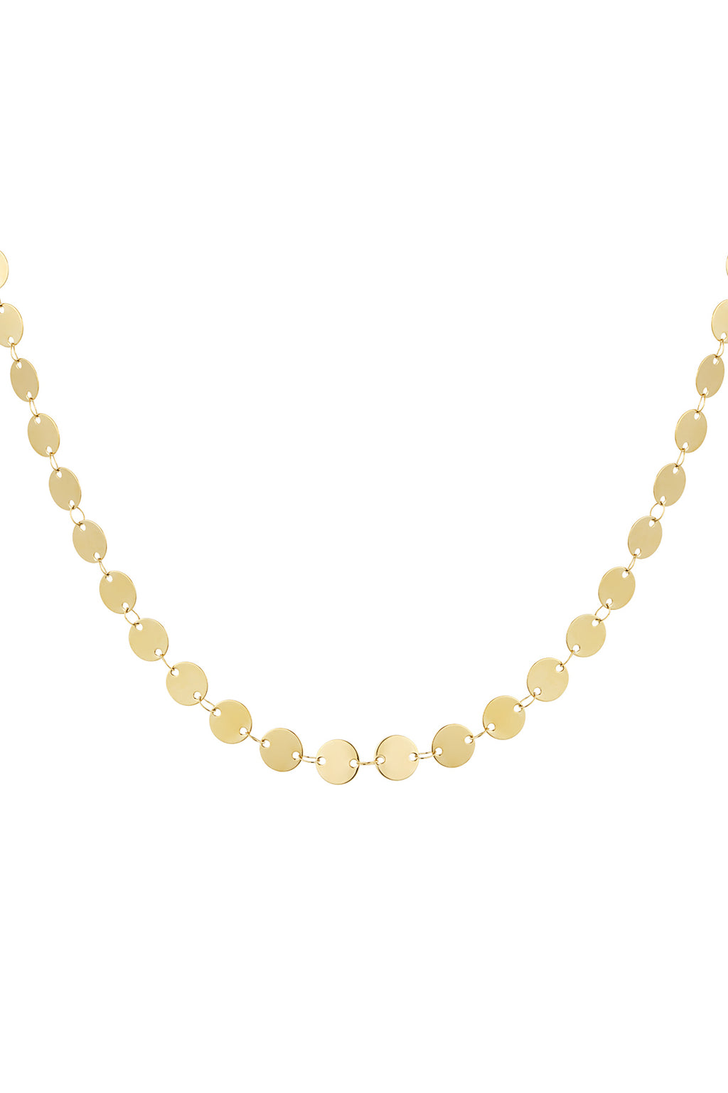 Elegant Minimalist Circle Chain Necklace for Everyday Wear