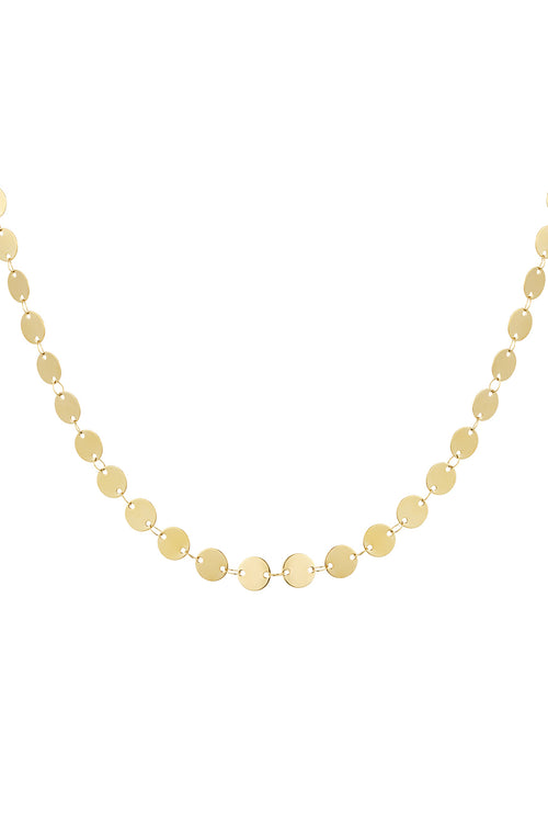 Elegant Minimalist Circle Chain Necklace for Everyday Wear