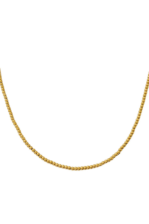 Elegant Stainless Steel Beaded Necklace for Women