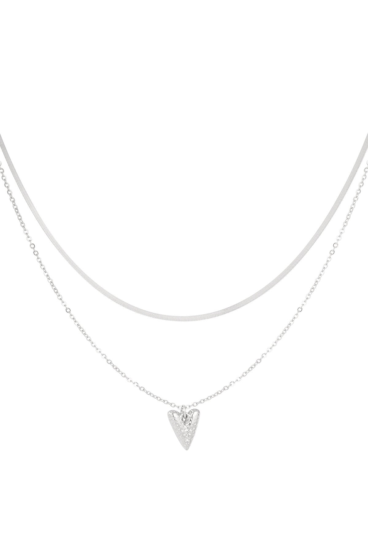 Stylish Heart Layered Necklace for Everyday Wear